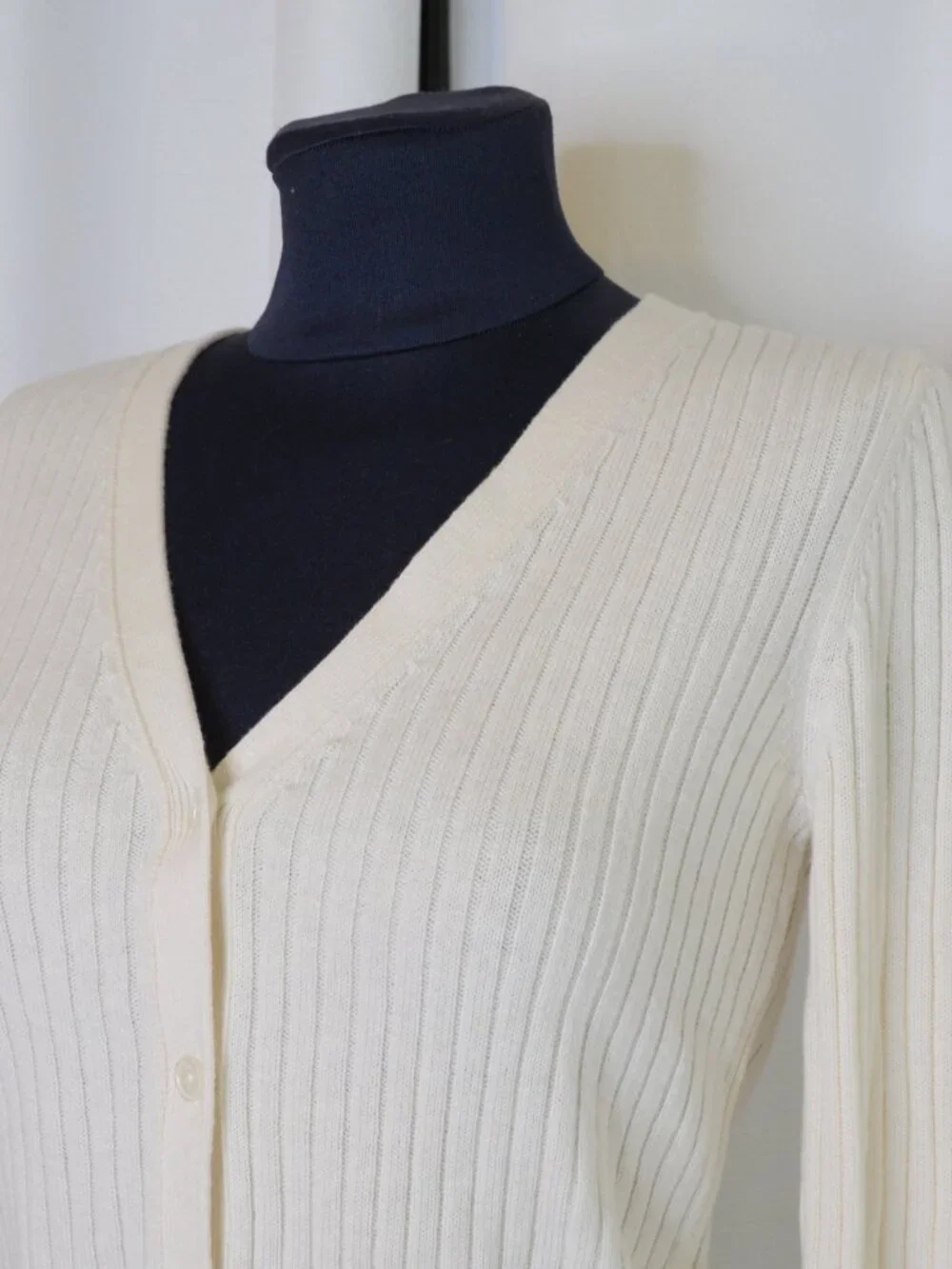 Aritzia Wilfred Manila Cotton Wool Cream Cardigan Sz M - Picture 6 of 10